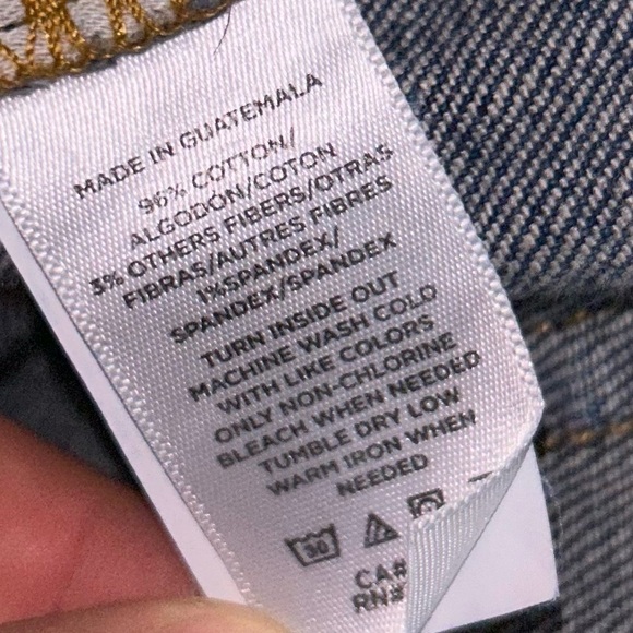 Loft Jeans Girlfriend Petite Super Soft Mid Rise Raw Hem Relaxed Fit Dark Indigo - Picture 5 of 8